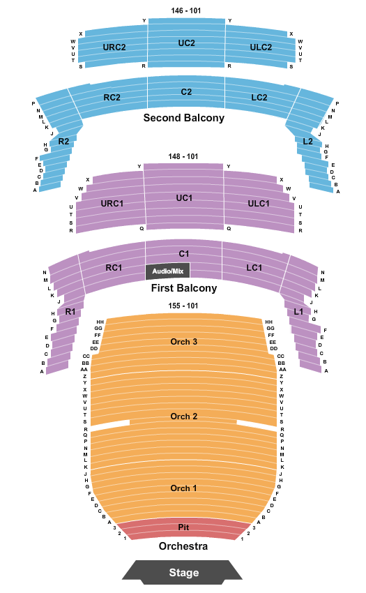 Bass Concert Hall Mrs. Doubtfire Seating Chart